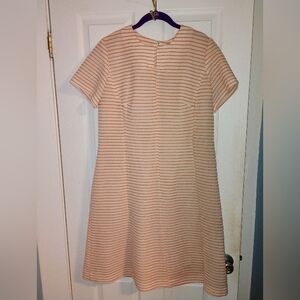 Striped Orange and White Dress